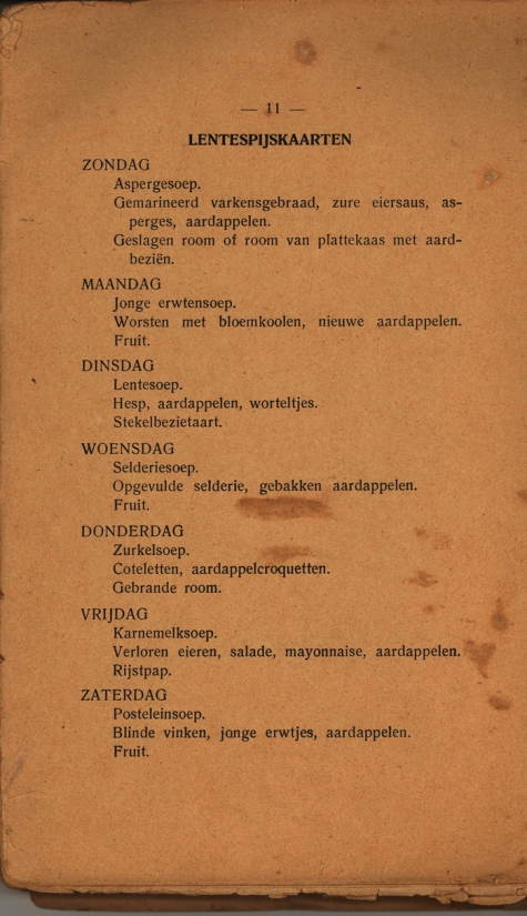 Extract kookboek boerinnenbond