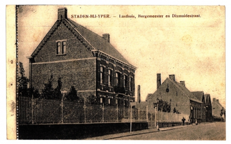 STADEN-BIJ-YPER. - Lusthuis, Burgemeester en Dixmuidestraat.