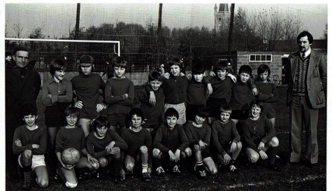 Klasfoto voetbal, begin jaren '70