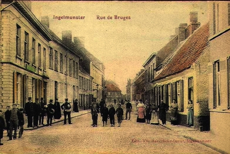 Bruggestraat, Ingelmunster, ca 1905