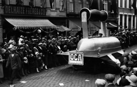Strijkijzerwagen batjesstoet, 1953