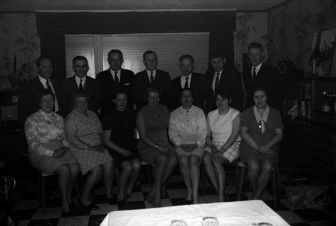 Rijkswacht: groepsfoto bij M. Denys, 1970