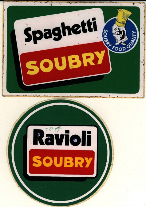 Stickers Soubry deegwaren