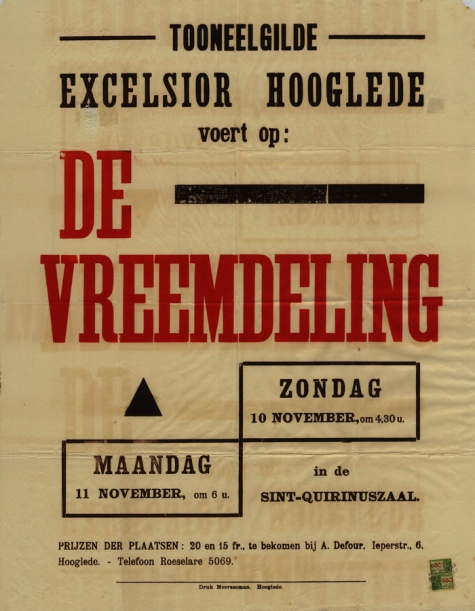Toneelaffiche  1946