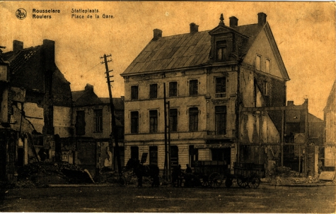 Huizen in oorlogspuin
