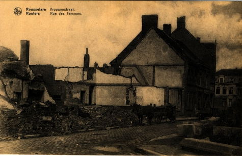 Huizen in oorlogspuin