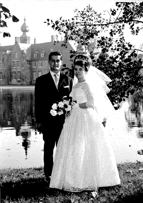 Huwelijksfoto Jacques Windels en Yolanda Azou