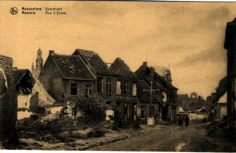 Huizen in puin
