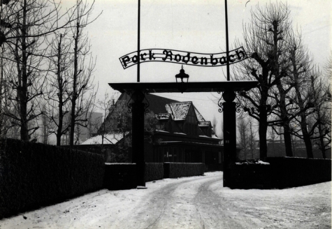 Park Rodenbach in de sneeuw, jaren 1960