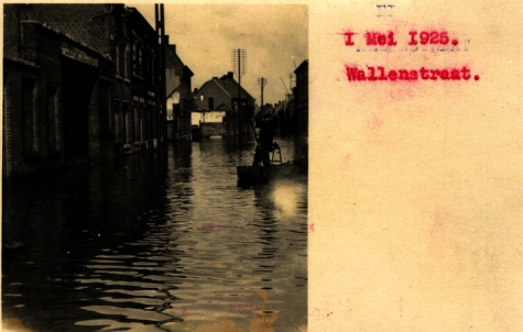 Overstroming Wallenstraat, 1925