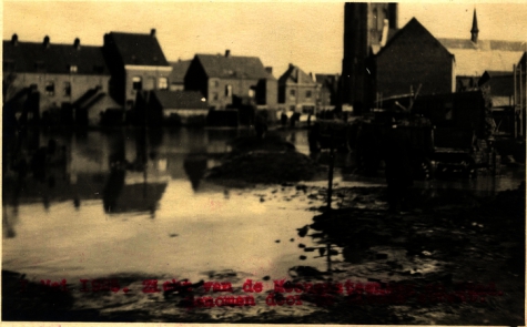 Overstroming Sint-Michielsstraat, 1925