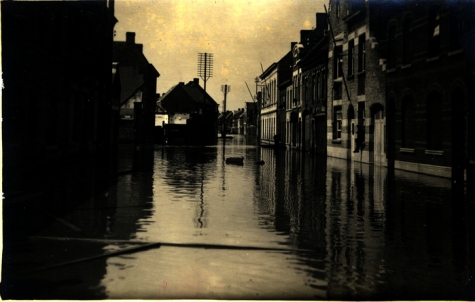 Overstroming Wallenstraat, 1925