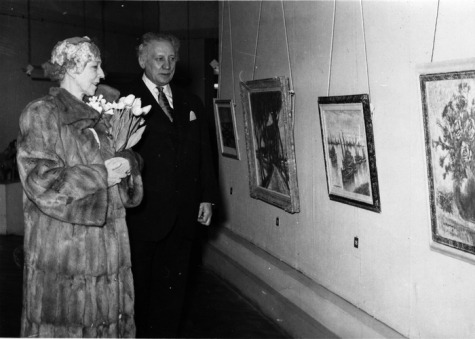 Koningin Elizabeth en Alfons Blomme, 1959