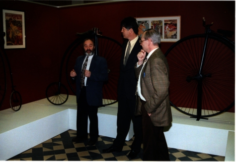 Ferdy Callewaert in nieuwe wielermuseum, 1998