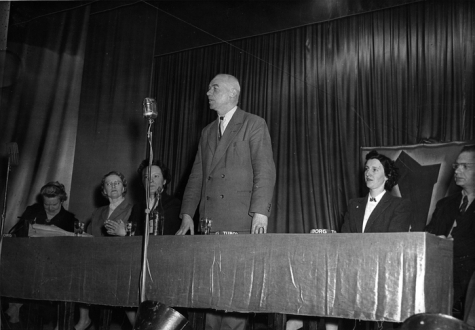 Meeting BWP met Arthur Sercu, jaren 1950