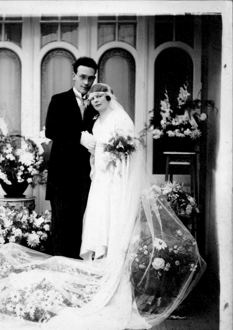 Huwelijksfoto René Martin en Maria Ghekiere