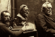 Jules Lagae boetseert Ferdinand Callebert, 1907 Jules Lagae boetseert Ferdinand Callebert, 1907