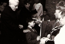 Vormselplechtigheid Marc Cappelle, kerk Beveren, 1970