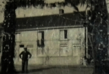 Welkomstpoort voor 100 jarige te Gits, 1955
