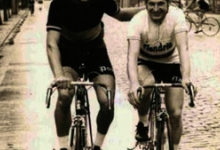 Coureurs Roland Aper en Eric Callens, Gits, 1962 Coureurs Roland Aper en Eric Callens, Gits, 1962