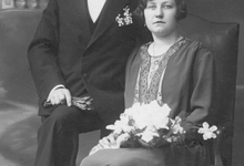 Huwelijksfoto Michel Duhamel en Germaine Plovie Huwelijksfoto Michel Duhamel en Germaine Plovie