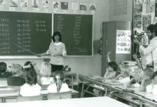 Camera in het eerste leerjaar, Lichtervelde, juni 1988