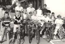 Met de fiets op school, Lichtervelde, 1982-1983(?)