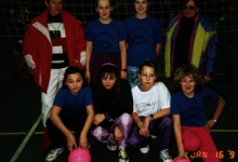 Netbal in het sportcentrum van Meulebeke, 16 januari 1991