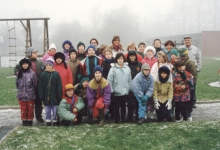 Sinterklaaswandeltocht te Rumbeke, december 1993