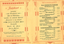 Menukaart burgemeester, 1901 Menukaart burgemeester, 1901