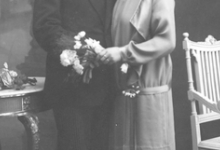Huwelijksfoto Albert Vandommele en Bertha Vandenbroucke, 1927 Huwelijksfoto Albert Vandommele en Bertha Vandenbroucke, 1927