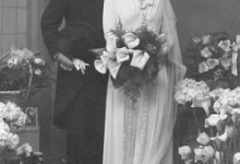 Huwelijksfoto Jules Steen en Simonne (onbekend) Huwelijksfoto Jules Steen en Simonne (onbekend)