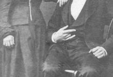 Huwelijksfoto van Emiel Vandeputte en Adèle Deldaele