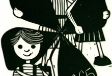 Beeldzijde nieuwjaarskaart, klaverblad zonder luis, 1965