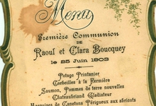 Franstalige menukaart 1903 Franstalige menukaart 1903