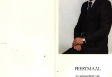 Feestmaal bij 10 jarig ambtsjubileum van burgemeester Daniël Denys