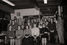 Groepsfoto zwemmarathon 'De Dolfijnen', Moorslede maart 1973