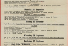 Kermisaffiche, Lichtervelde, 1951