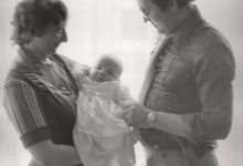 Jerry en Christina Steelandt poseren, Moorslede 1976