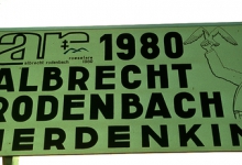 Reclamebord herdenking Albrecht Rodenbach