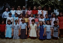3de leerjaar met Zuster Agnes, Gits, 1976(?)