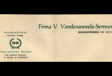 Briefhoofden Firma Vandenaweele-Serruys Briefhoofden Firma Vandenaweele-Serruys