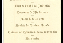 Franstalige menukaart eerste communie Franstalige menukaart eerste communie