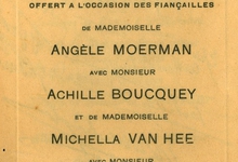 Franstalige menukaart 1924 