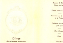 Franstalige menukaart Verloving Franstalige menukaart Verloving