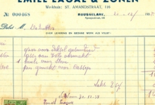 Factuur van Emile Lagae & Zonen, Roeselare, 1938 Factuur van Emile Lagae & Zonen, Roeselare, 1938