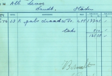 Factuur van A. Demeester-Ruyssen & Deelhebbers, Roeselare, 1944 en 1946 Factuur van A. Demeester-Ruyssen & Deelhebbers, Roeselare, 1944 en 1946