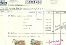 Factuur van handelsmaatschappij Vanneste &amp; Vereecke,  Roeselare, 1954
