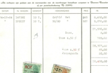 Factuur van kolengroothandel Lietaert,  Roeselare, 1954
