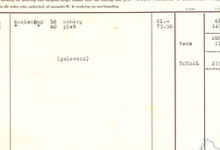 Factuur van pvba C. Bostoen &amp; Zonen, Roeselare, 1960
